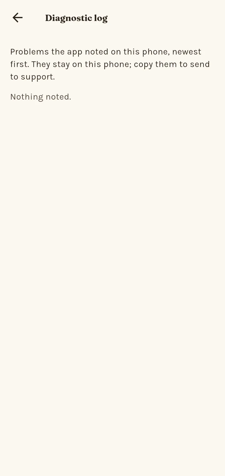 What is in an error report?